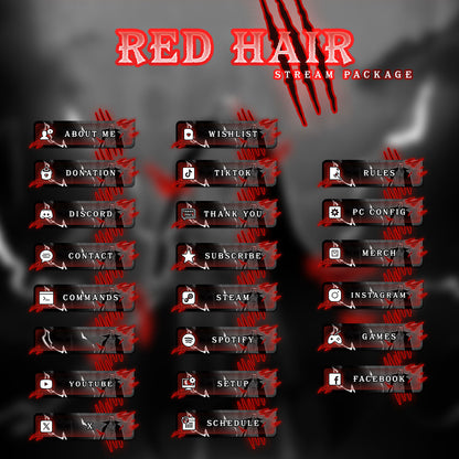 The Great Pirate Red Hair Shanks Stream Package Full Twitch