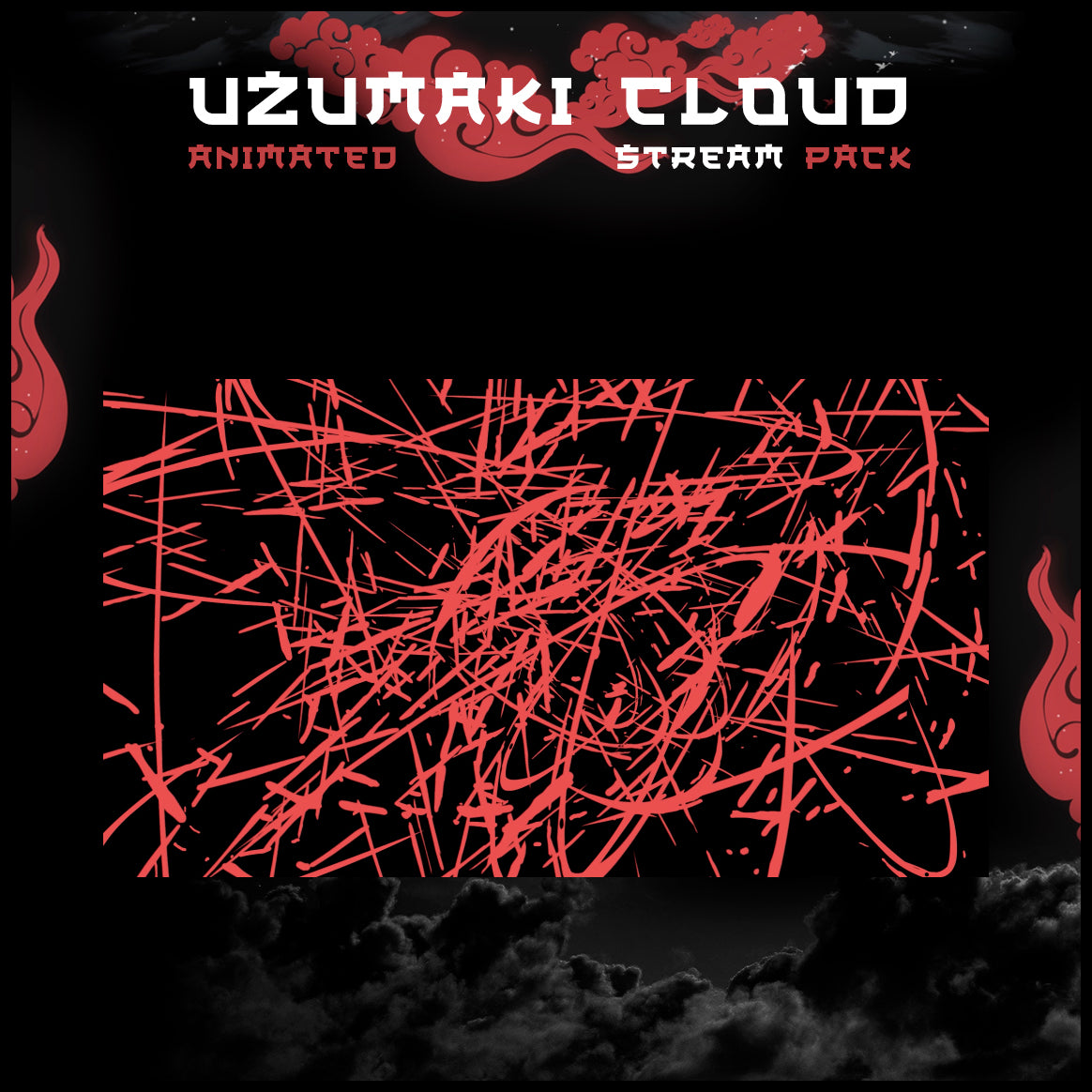 Uzumaki Stream Package Twitch overlays full stream package