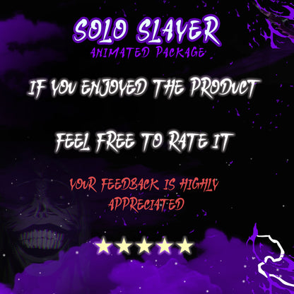 Solo Slayer Stream Package Animated Full Animated Package