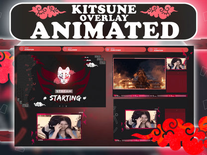 Animated Kitsune Mask Package
