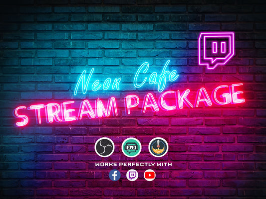 Animated Stream Package Retro Neon