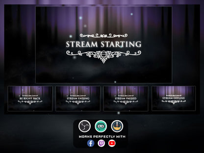 Animated Hollow overlays Hollow twitch package