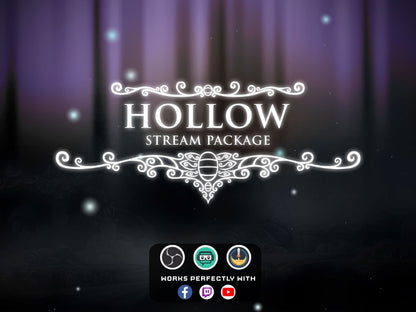 Animated Hollow overlays Hollow twitch package