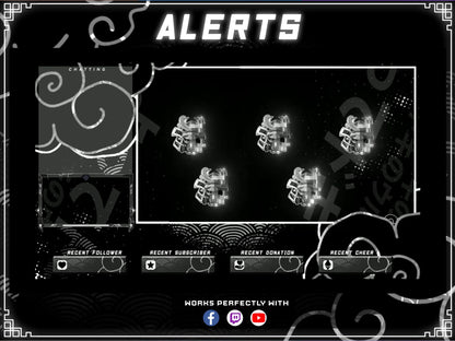 Animated Oni Stream Overlay Package
