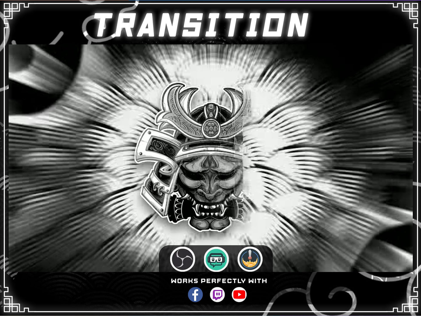 Animated Oni Stream Overlay Package