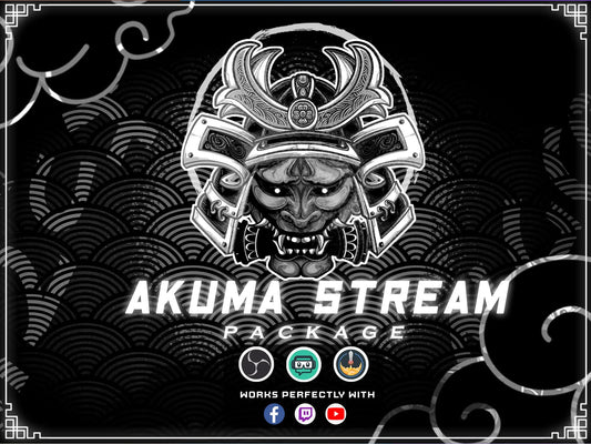 Animated Oni Stream Overlay Package