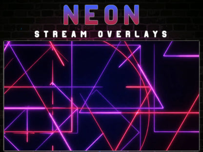 Animated Stream Retro Neon Stream Package