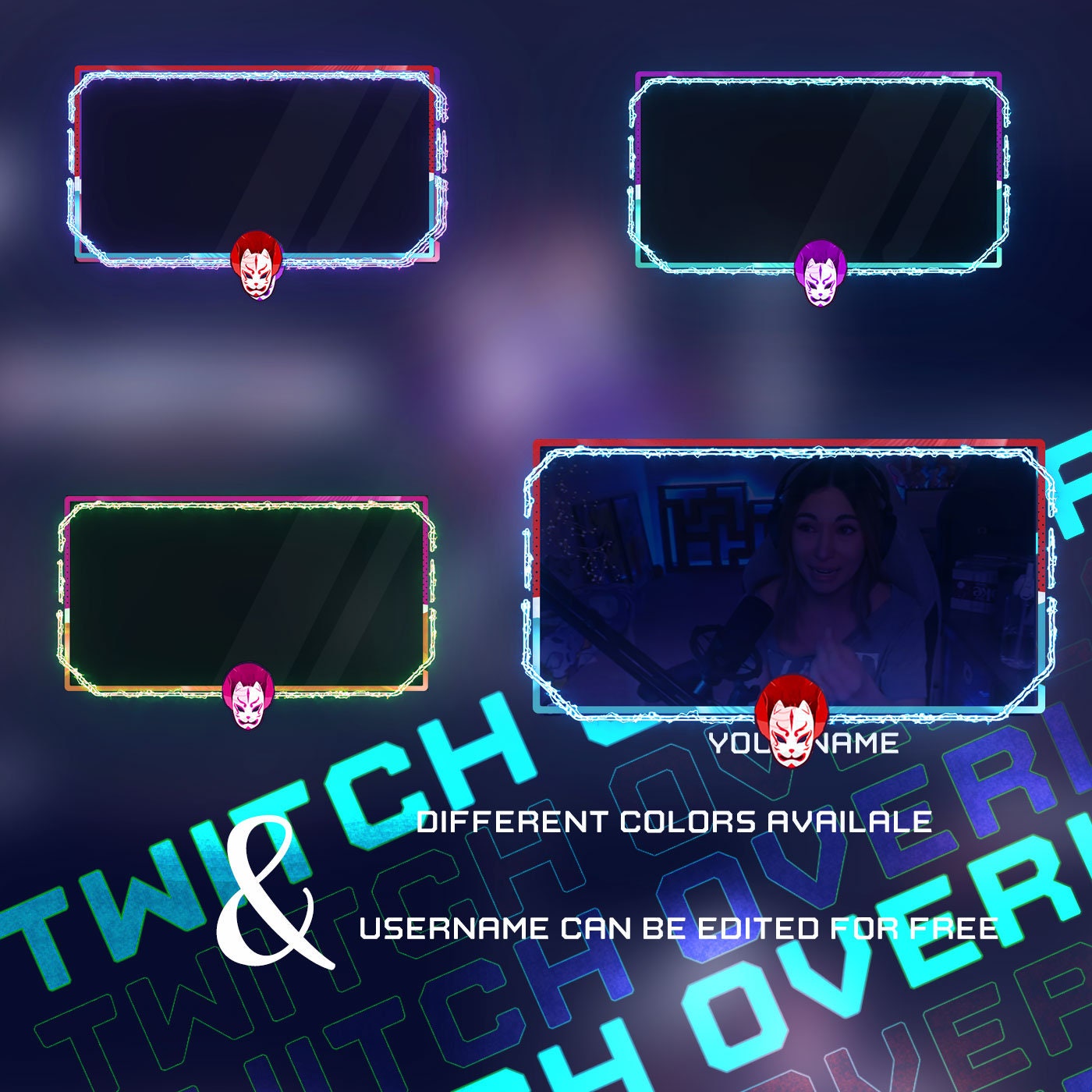 Animated Webcam Pack Kitsune