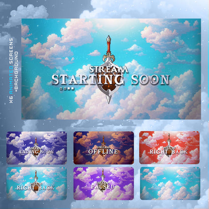 Premium Animated Fantasy Sky Stream Package