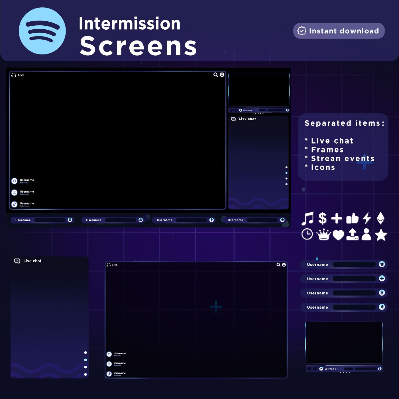 Animated Spotify Stream Package