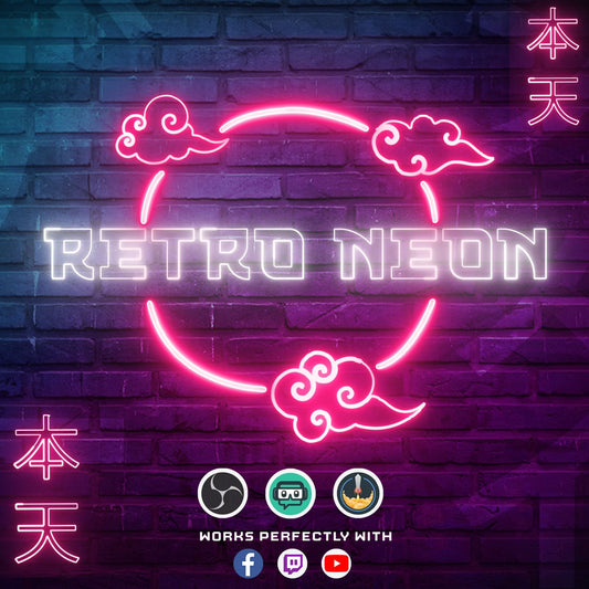Animated Stream Retro Neon Package