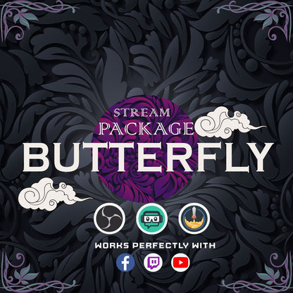 Animated Purple Butterfly Stream Package