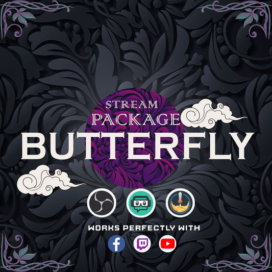 Animated Purple Butterfly Stream Package