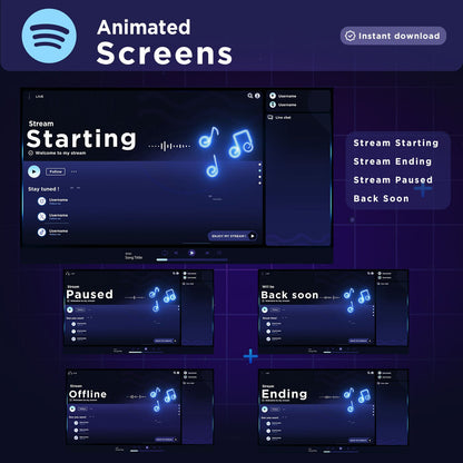 Animated Spotify Stream Package