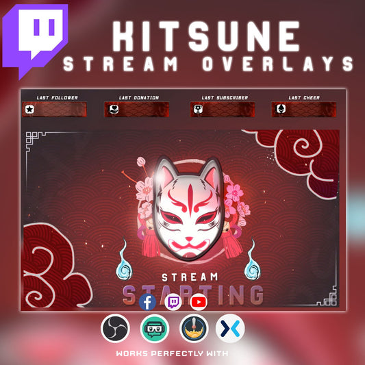 Animated Kitsune Red Stream Package