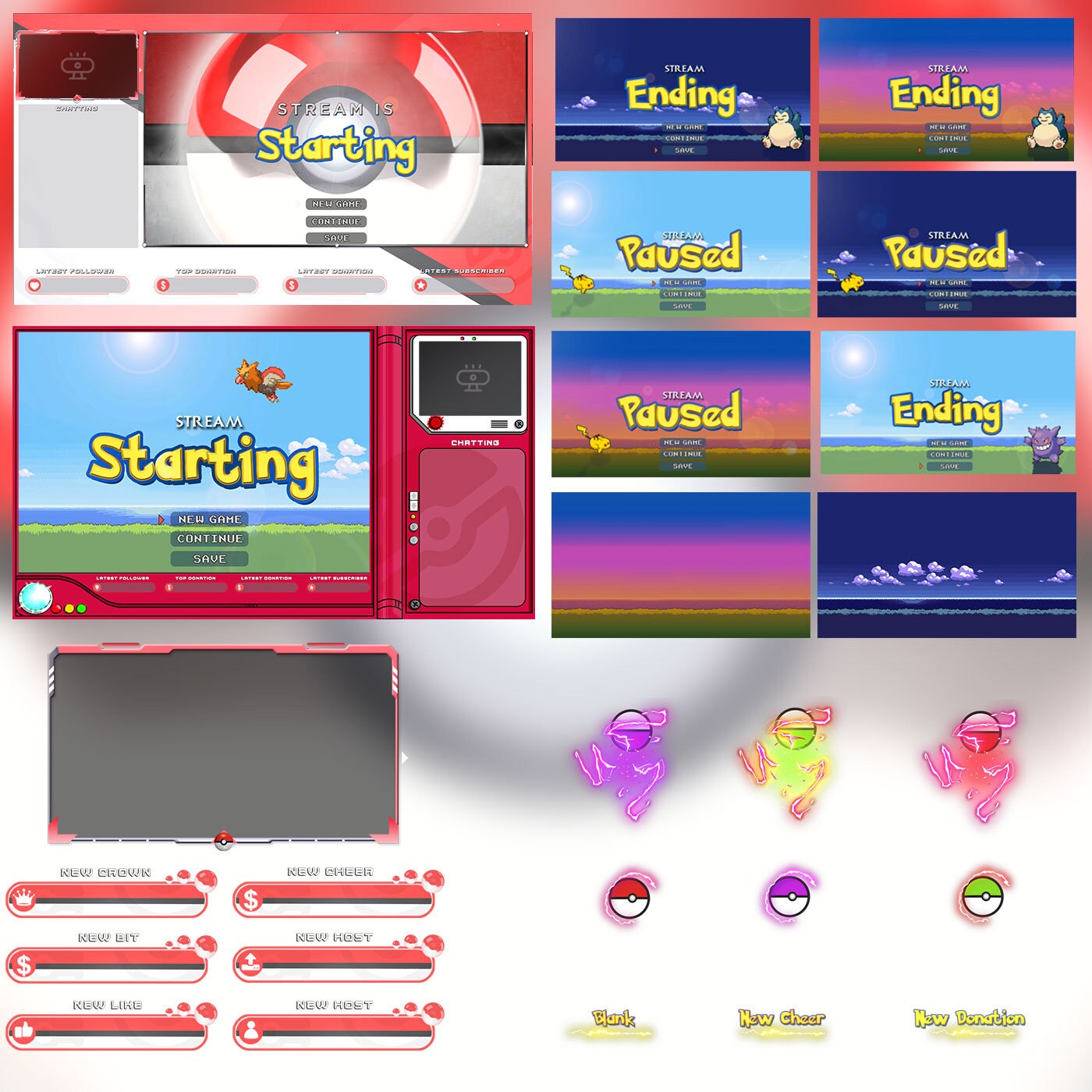 Animated Pokémon Stream Package