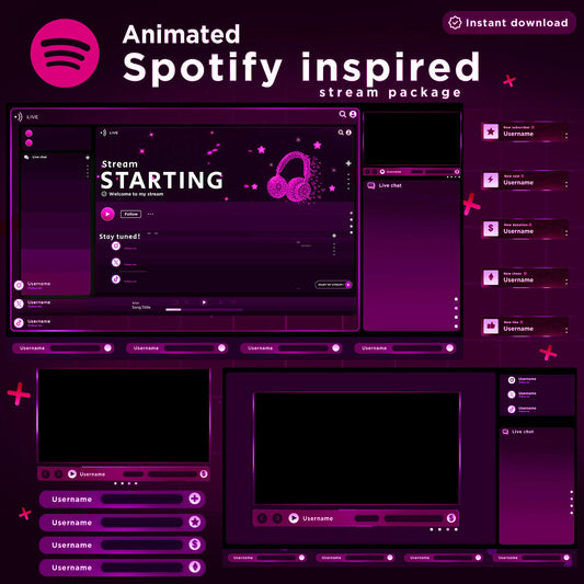 Animated Spotify Stream Package