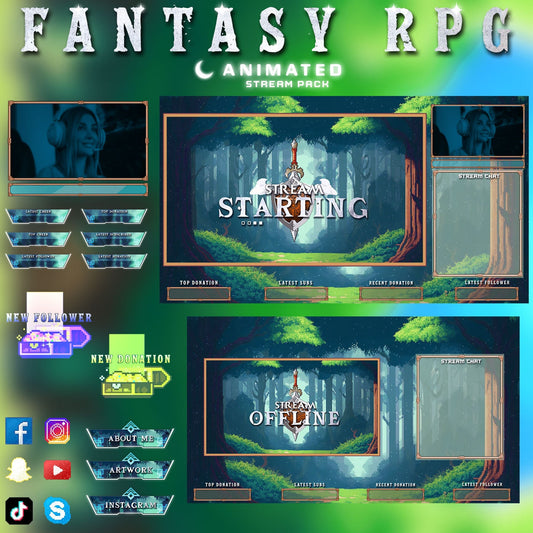 Premium Fantasy RPG Stream Package