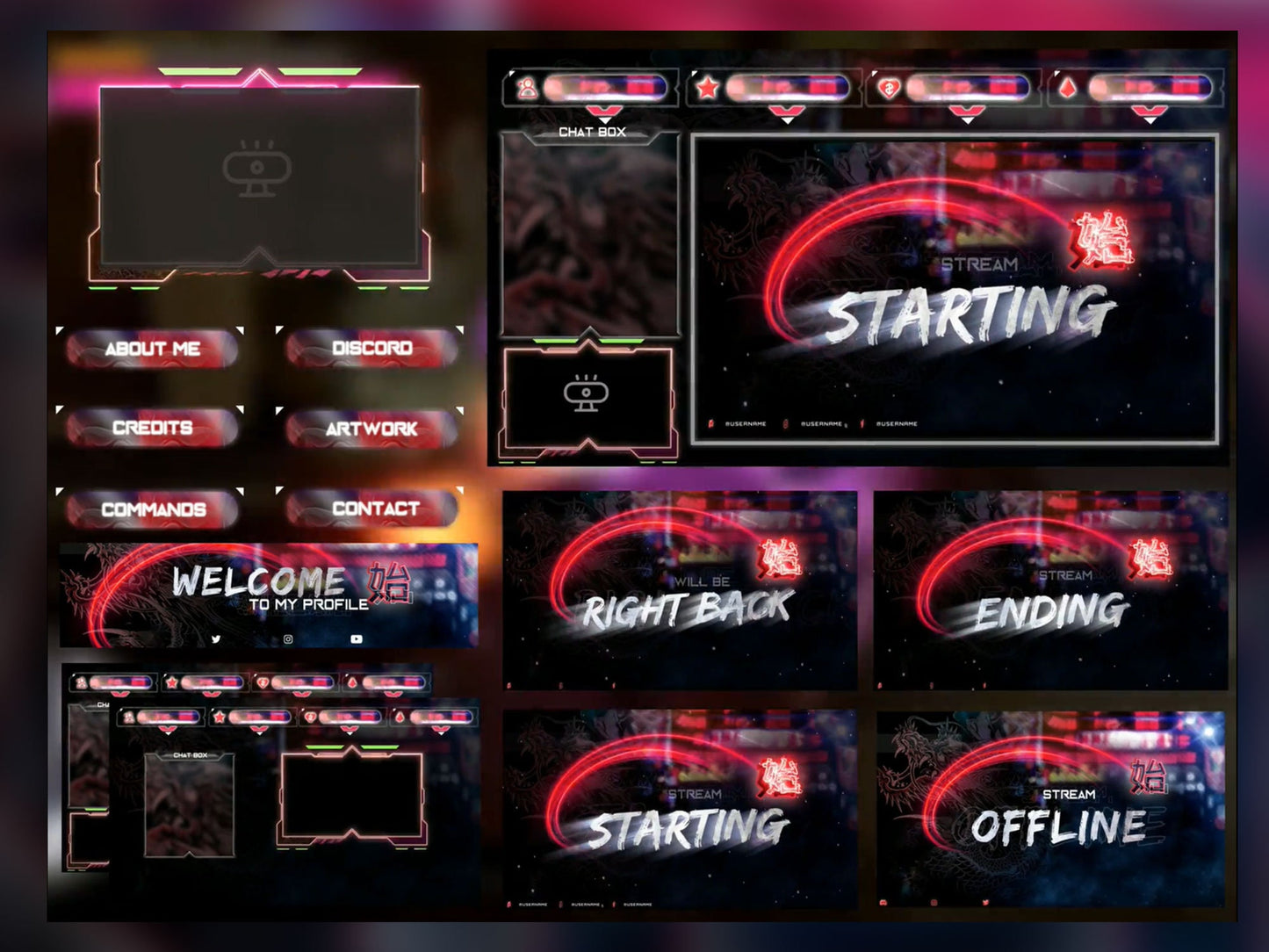 Animated Yakuza Stream Package