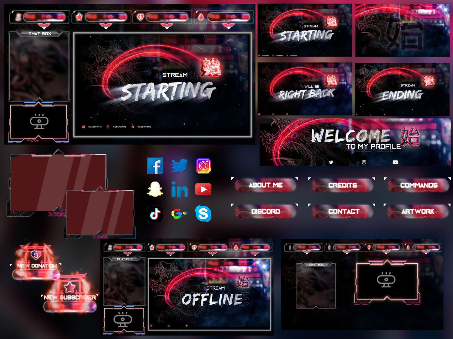 Animated Yakuza Stream Package