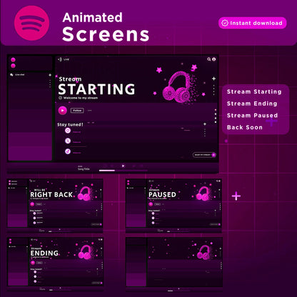 Animated Spotify Stream Package