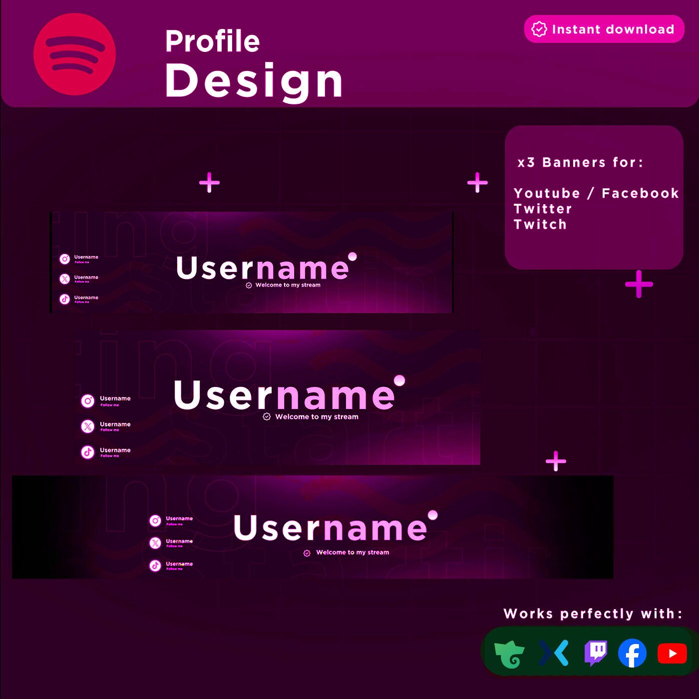 Animated Spotify Stream Package