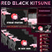 Premium Animated Black Red Kitsune Stream Package