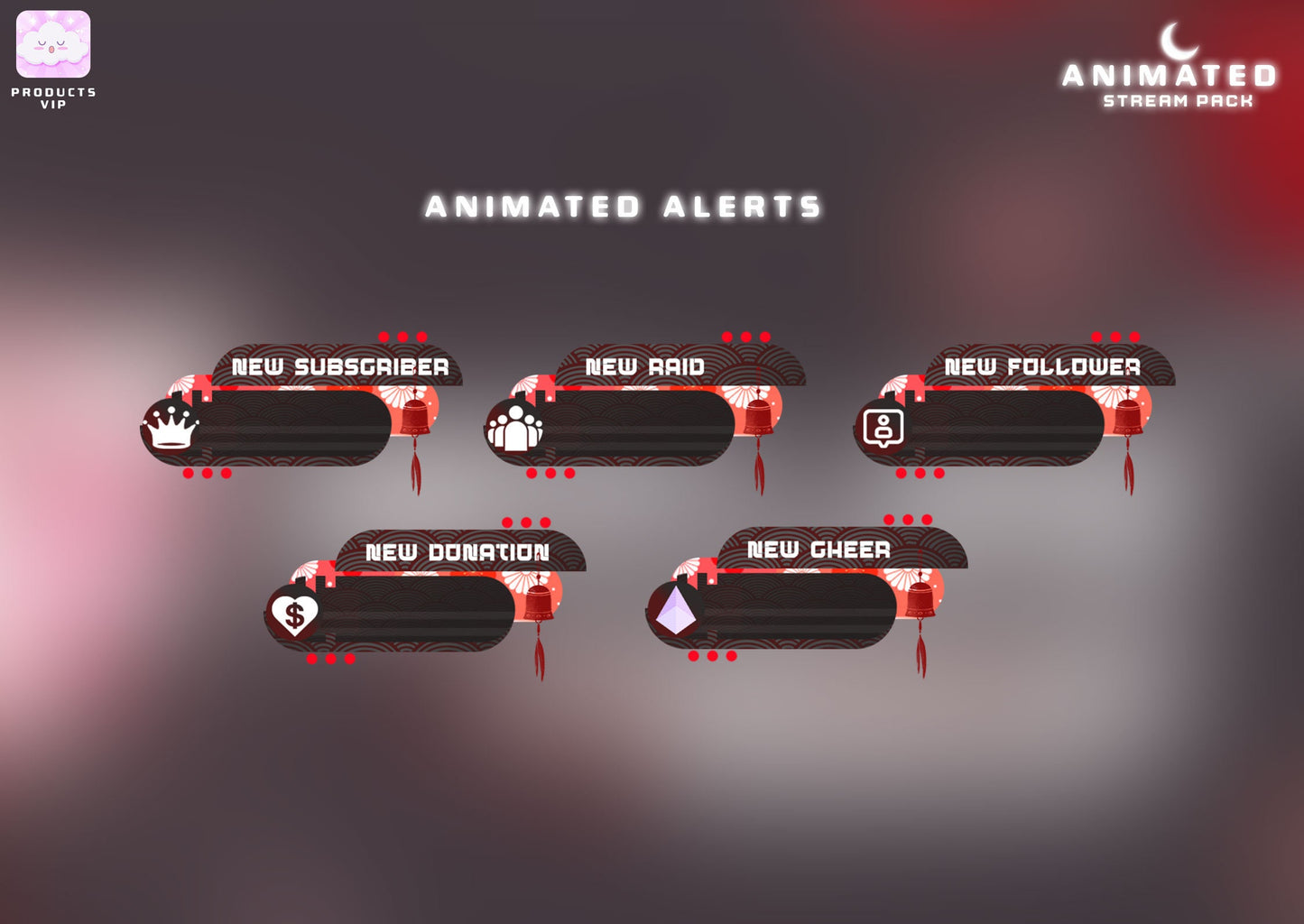 Animated Kitsune Mask Stream Package