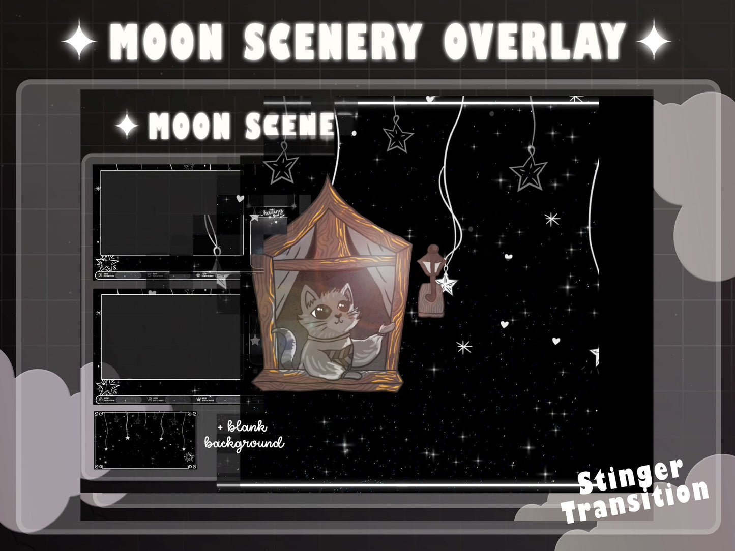 Animated Night Scenery Stream Pack