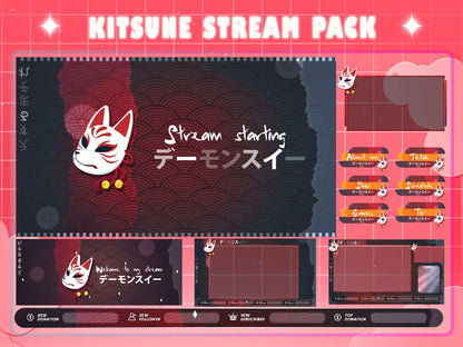Animated Kitsune Stream Package