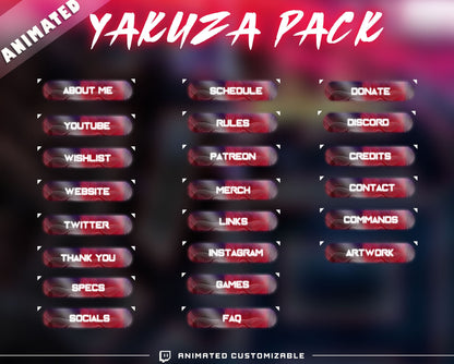 Animated Yakuza Stream Package