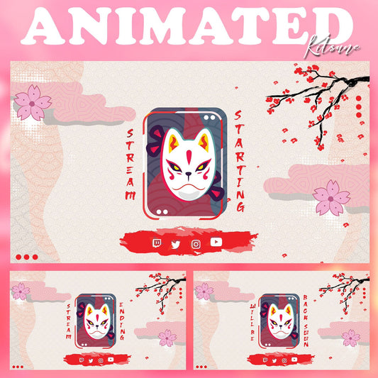 Animated Kitsune Stream Package