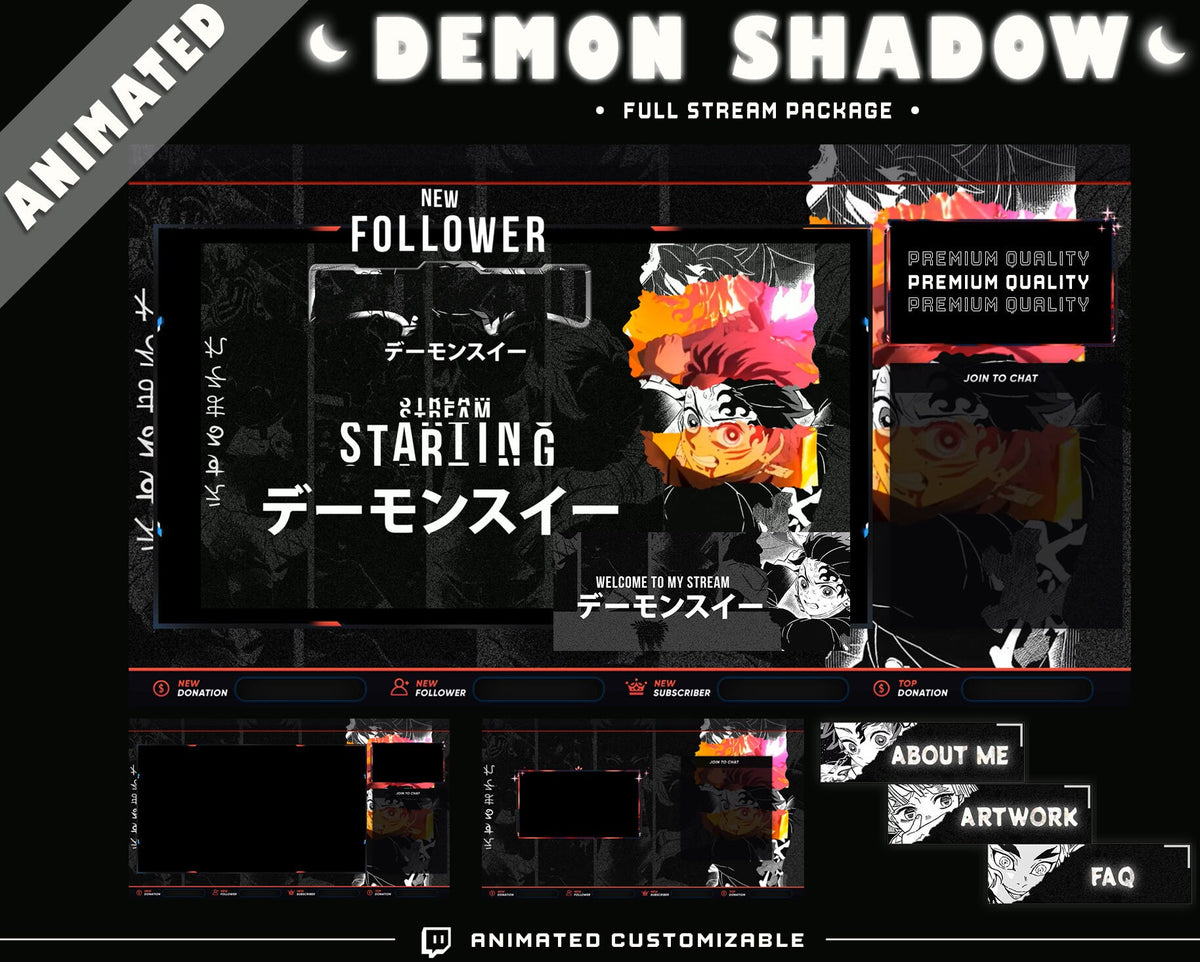 Animated Anime Stream Package – Streamlofi