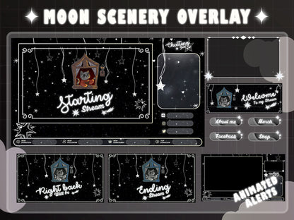 Animated Night Scenery Stream Pack