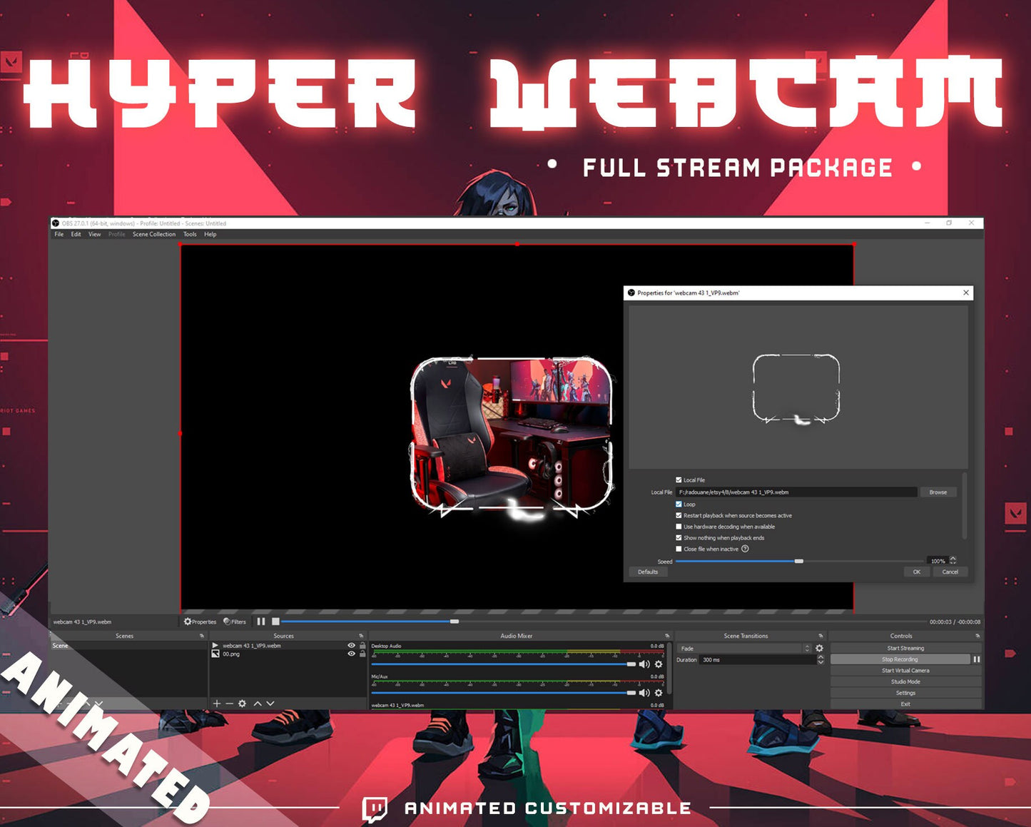 Premium Webcams Stream Package