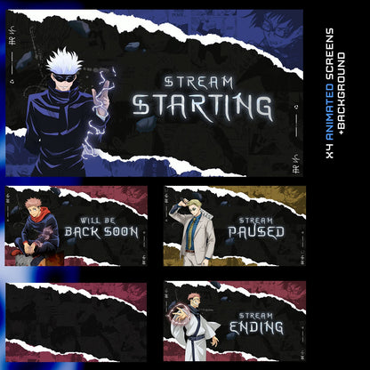 Premium Animated Cursed Jujutsu Overlay Package