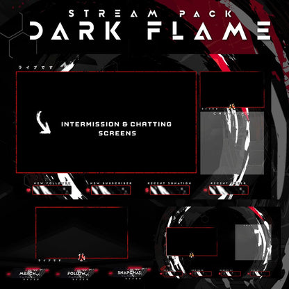 Animated Stream Package Dark Flame