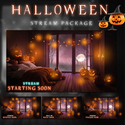 Twitch Overlay Halloween Package