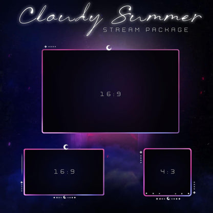 Animated Cloudy Summer Stream Package