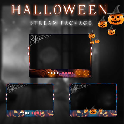 Twitch Overlay Halloween Package