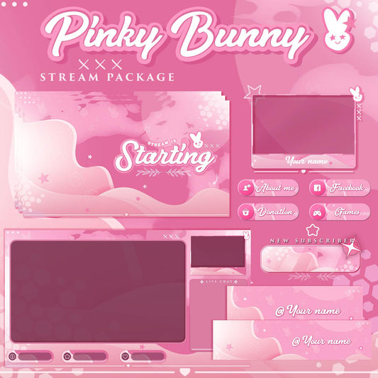 Pinky Bunny Stream package