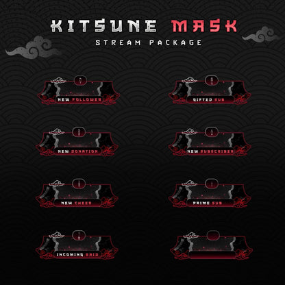Animated kitsune Mask Package