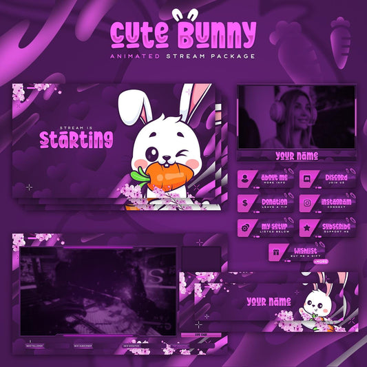 Premium Cute Bunny Stream Package