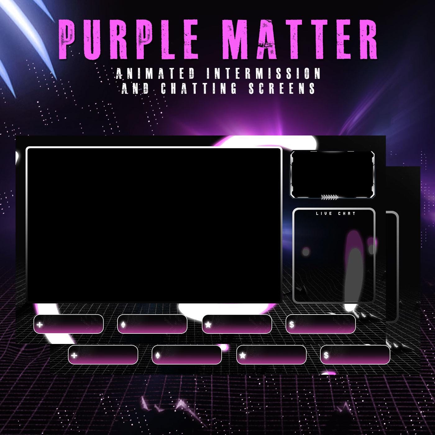Animated Purple Matter Stream Package