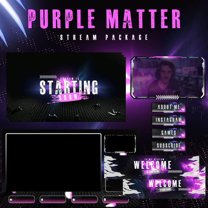Animated Purple Matter Stream Package