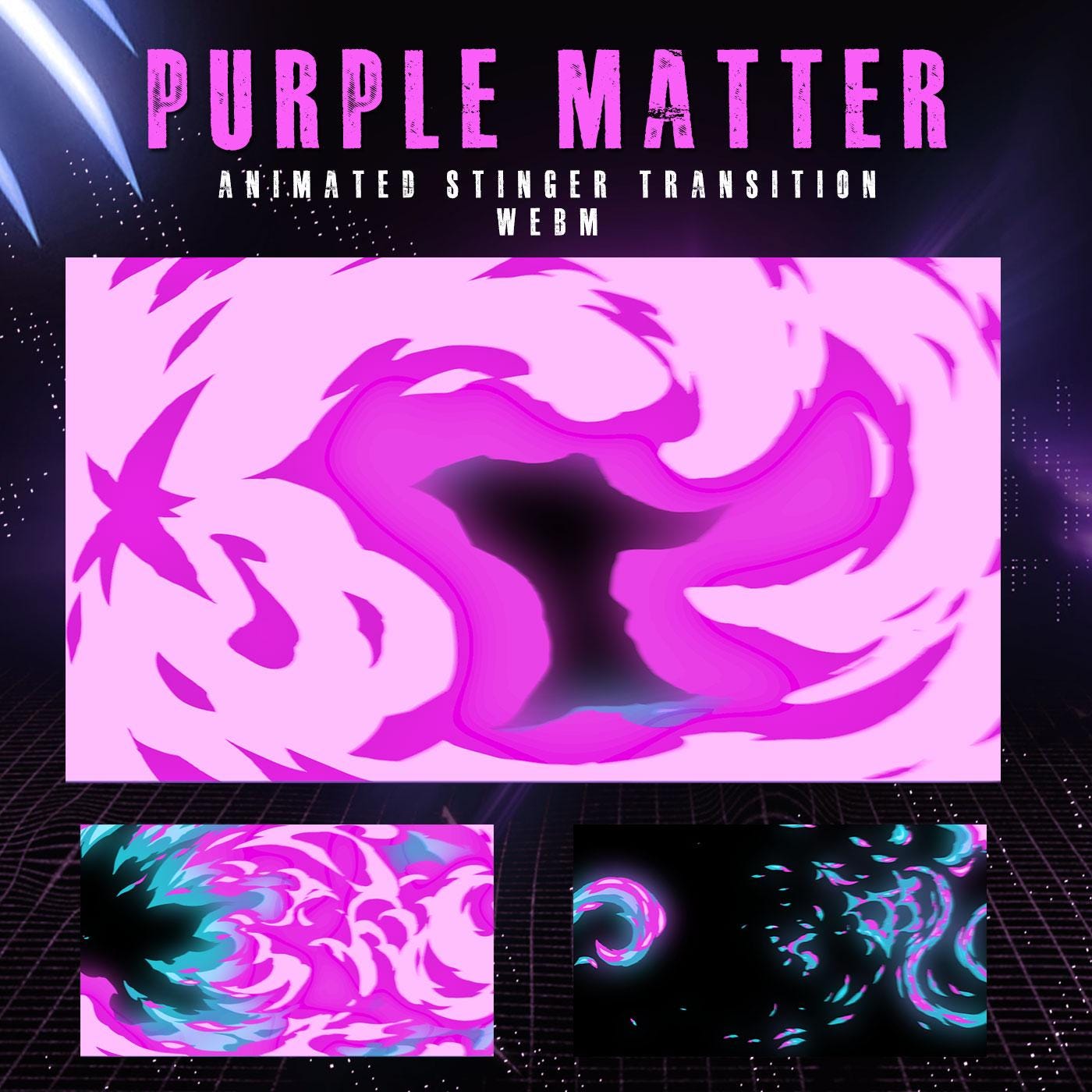 Animated Purple Matter Stream Package