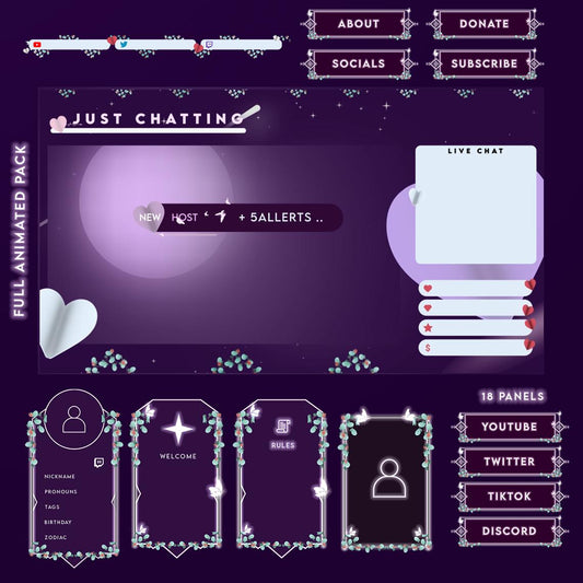 Butterfly Bliss Purple Stream Package