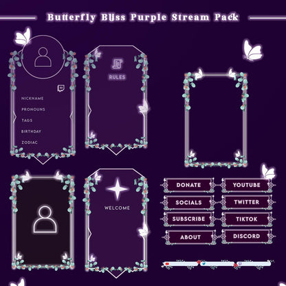 Butterfly Bliss Purple Stream Package
