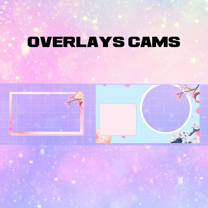 Blossom Cherry Stream Package Twitch overlays full stream package