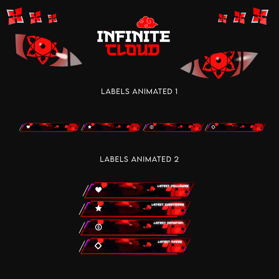 Infinite Cloud Stream Package Twitch overlays full stream package